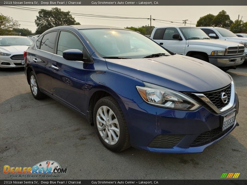 2019 Nissan Sentra SV Deep Blue Pearl / Charcoal Photo #1