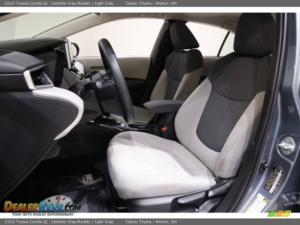 2020 Toyota Corolla LE Celestite Gray Metallic / Light Gray Photo #5