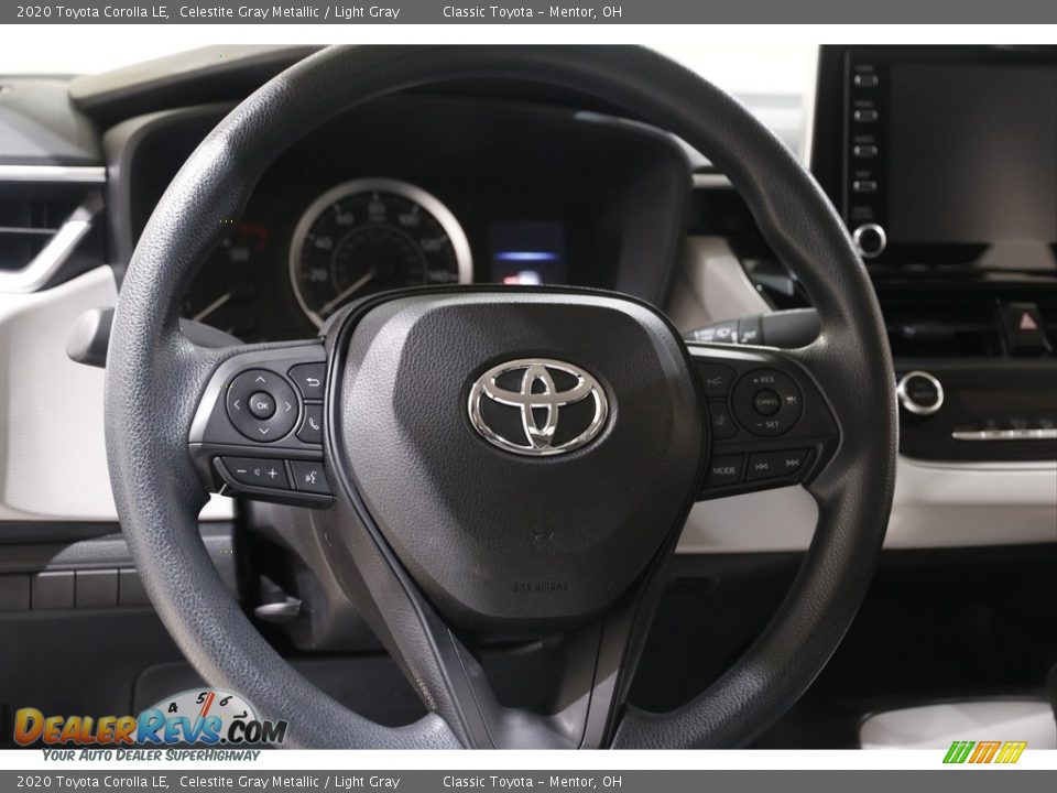 2020 Toyota Corolla LE Celestite Gray Metallic / Light Gray Photo #7