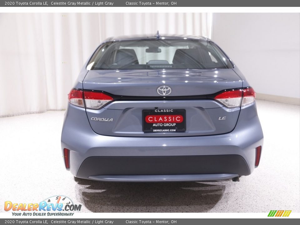 2020 Toyota Corolla LE Celestite Gray Metallic / Light Gray Photo #16