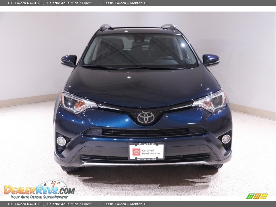 2018 Toyota RAV4 XLE Galactic Aqua Mica / Black Photo #2