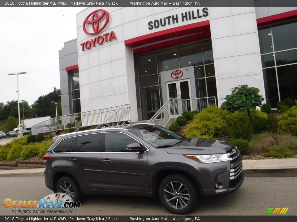 2018 Toyota Highlander XLE AWD Predawn Gray Mica / Black Photo #2