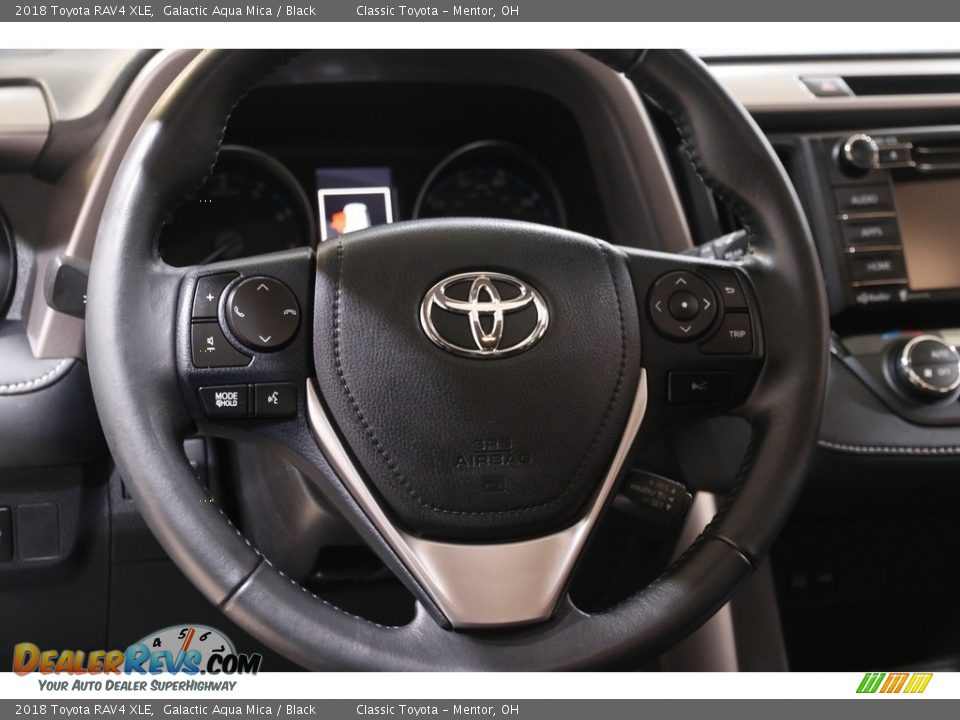 2018 Toyota RAV4 XLE Galactic Aqua Mica / Black Photo #7