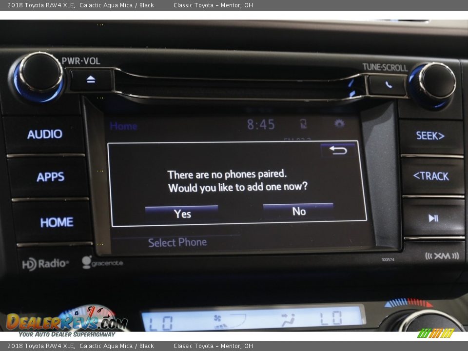 2018 Toyota RAV4 XLE Galactic Aqua Mica / Black Photo #11