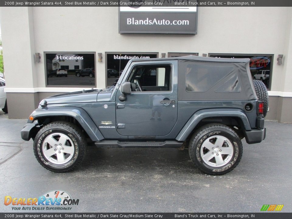 2008 Jeep Wrangler Sahara 4x4 Steel Blue Metallic / Dark Slate Gray/Medium Slate Gray Photo #1