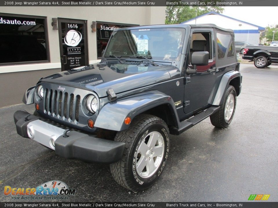 2008 Jeep Wrangler Sahara 4x4 Steel Blue Metallic / Dark Slate Gray/Medium Slate Gray Photo #2