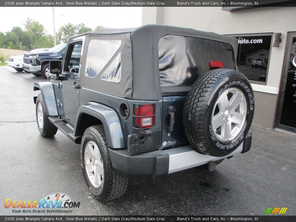 2008 Jeep Wrangler Sahara 4x4 Steel Blue Metallic / Dark Slate Gray/Medium Slate Gray Photo #3