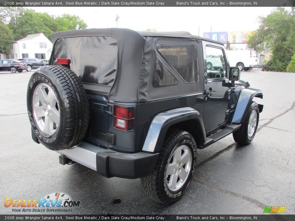 2008 Jeep Wrangler Sahara 4x4 Steel Blue Metallic / Dark Slate Gray/Medium Slate Gray Photo #4