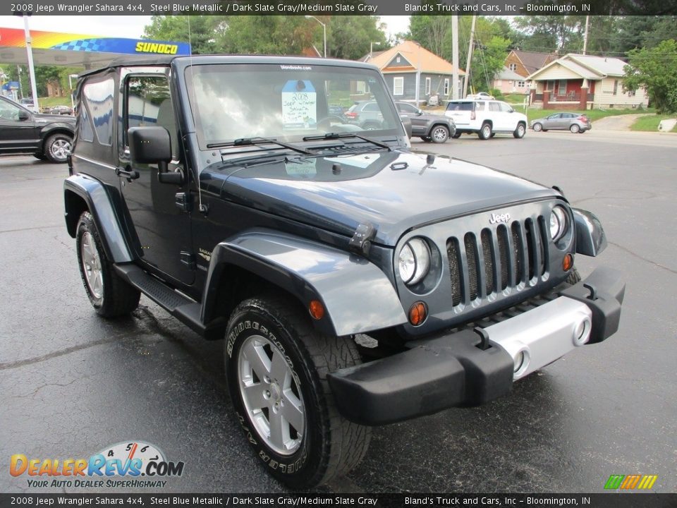 2008 Jeep Wrangler Sahara 4x4 Steel Blue Metallic / Dark Slate Gray/Medium Slate Gray Photo #5