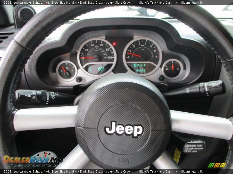 2008 Jeep Wrangler Sahara 4x4 Steel Blue Metallic / Dark Slate Gray/Medium Slate Gray Photo #10