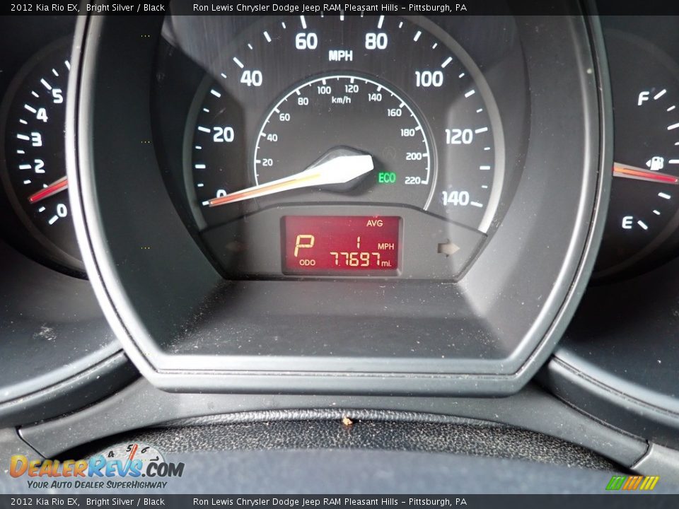 2012 Kia Rio EX Bright Silver / Black Photo #20