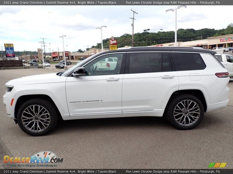 2021 Jeep Grand Cherokee L Summit Reserve 4x4 Bright White / Tupelo/Black Photo #2