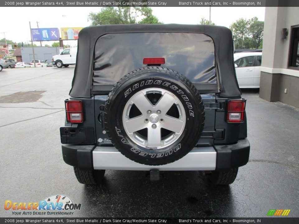 2008 Jeep Wrangler Sahara 4x4 Steel Blue Metallic / Dark Slate Gray/Medium Slate Gray Photo #24