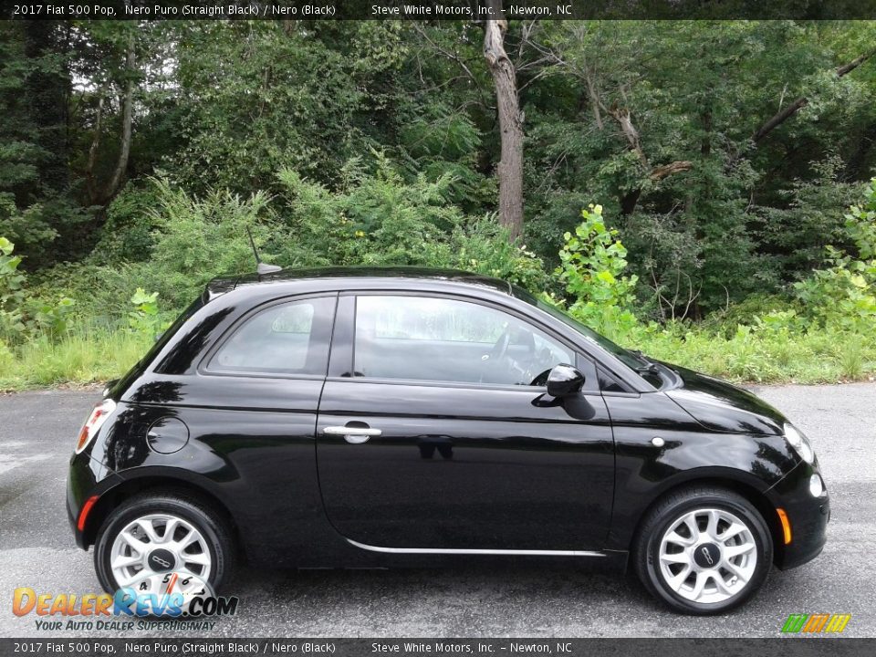 Nero Puro (Straight Black) 2017 Fiat 500 Pop Photo #6