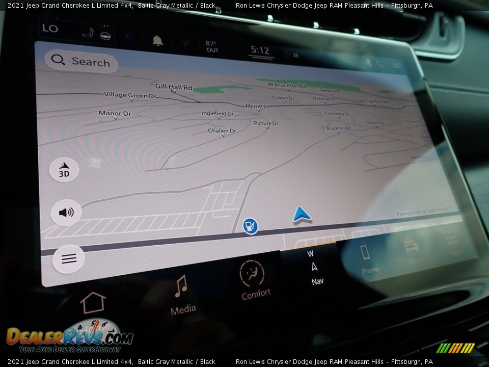 2021 Jeep Grand Cherokee L Limited 4x4 Baltic Gray Metallic / Black Photo #18