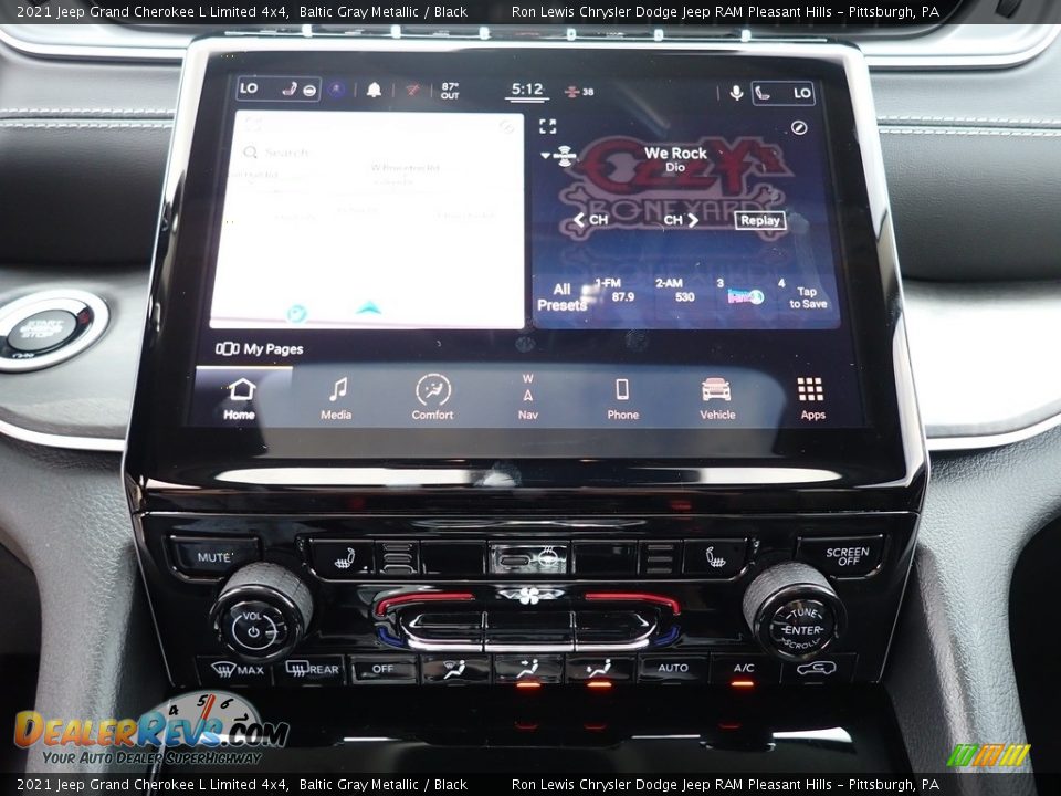 2021 Jeep Grand Cherokee L Limited 4x4 Baltic Gray Metallic / Black Photo #20