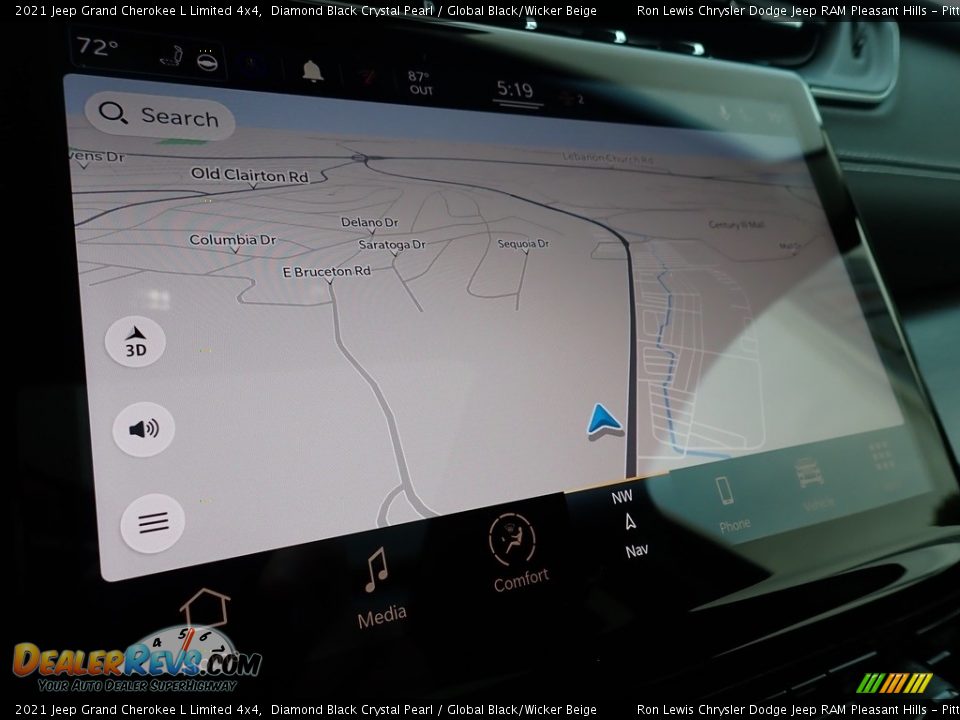 2021 Jeep Grand Cherokee L Limited 4x4 Diamond Black Crystal Pearl / Global Black/Wicker Beige Photo #18