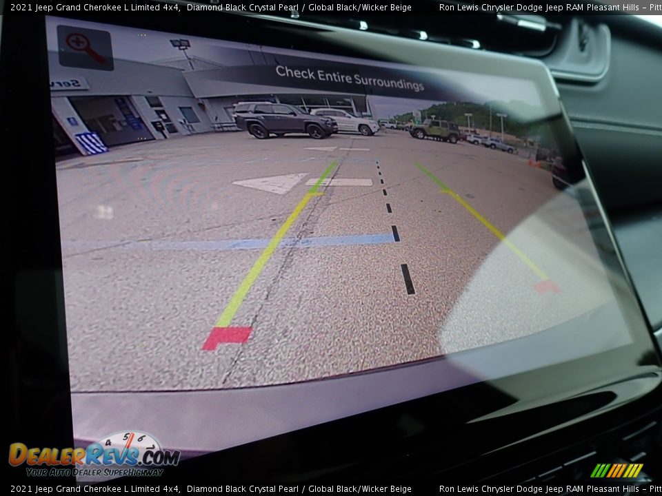 2021 Jeep Grand Cherokee L Limited 4x4 Diamond Black Crystal Pearl / Global Black/Wicker Beige Photo #19