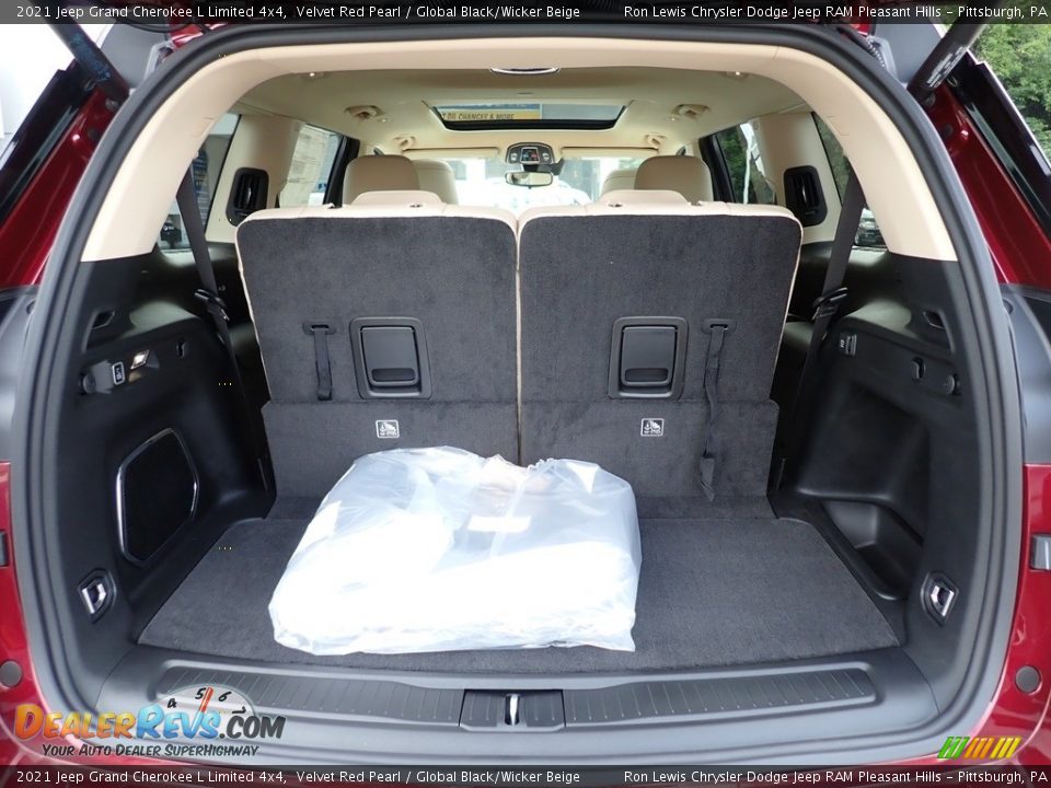 2021 Jeep Grand Cherokee L Limited 4x4 Velvet Red Pearl / Global Black/Wicker Beige Photo #5