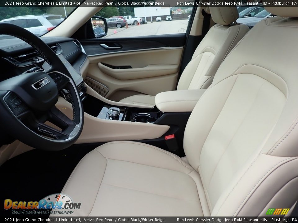 2021 Jeep Grand Cherokee L Limited 4x4 Velvet Red Pearl / Global Black/Wicker Beige Photo #11