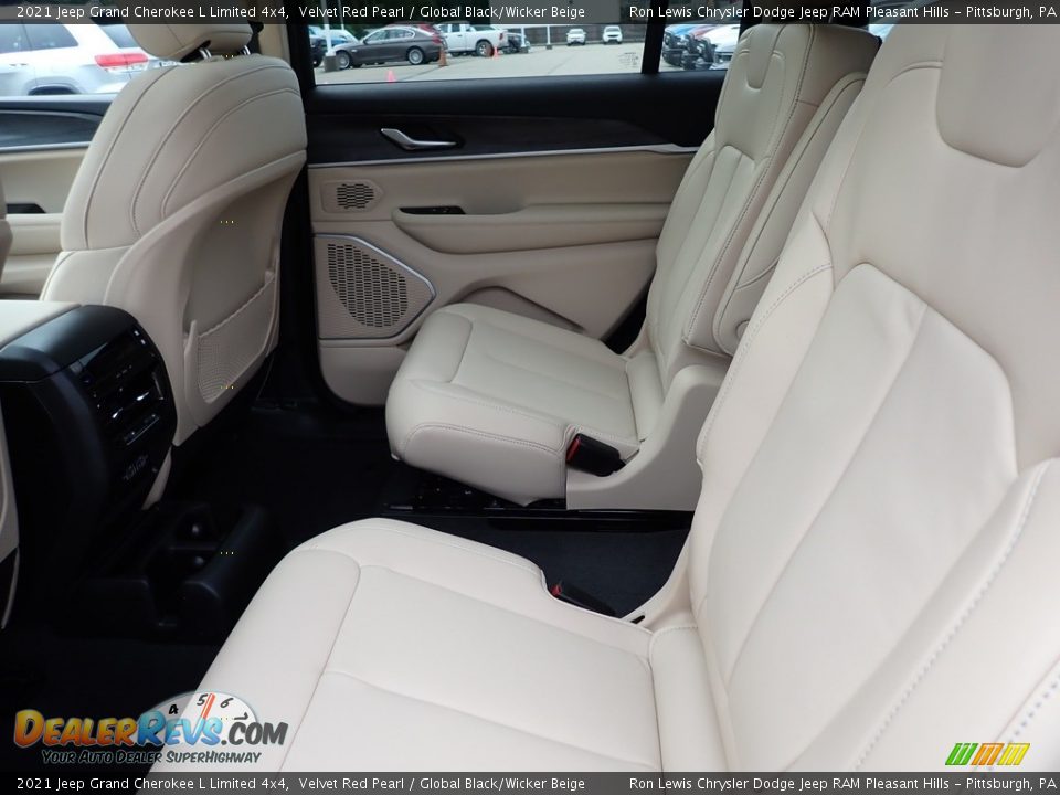 2021 Jeep Grand Cherokee L Limited 4x4 Velvet Red Pearl / Global Black/Wicker Beige Photo #12