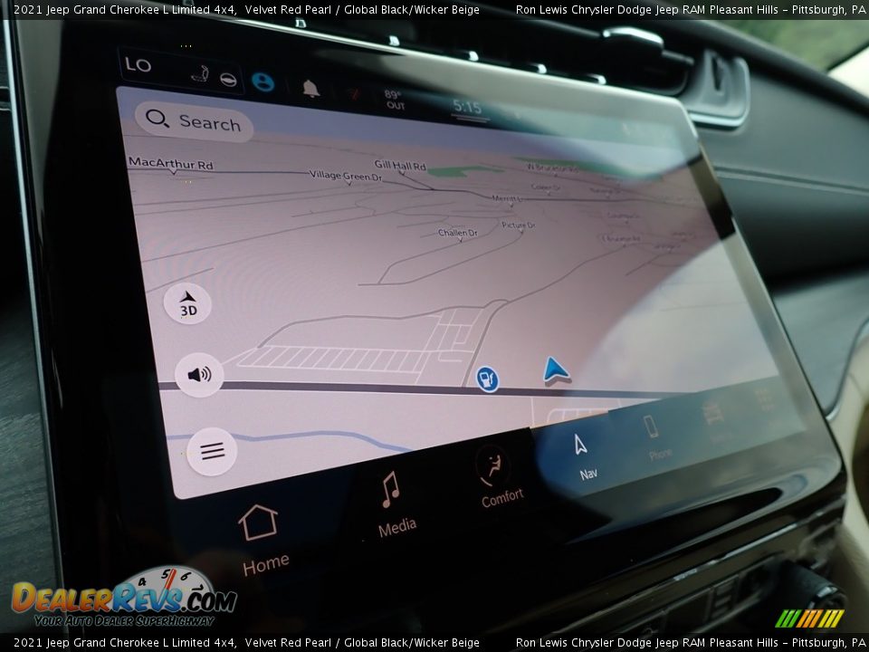 2021 Jeep Grand Cherokee L Limited 4x4 Velvet Red Pearl / Global Black/Wicker Beige Photo #18