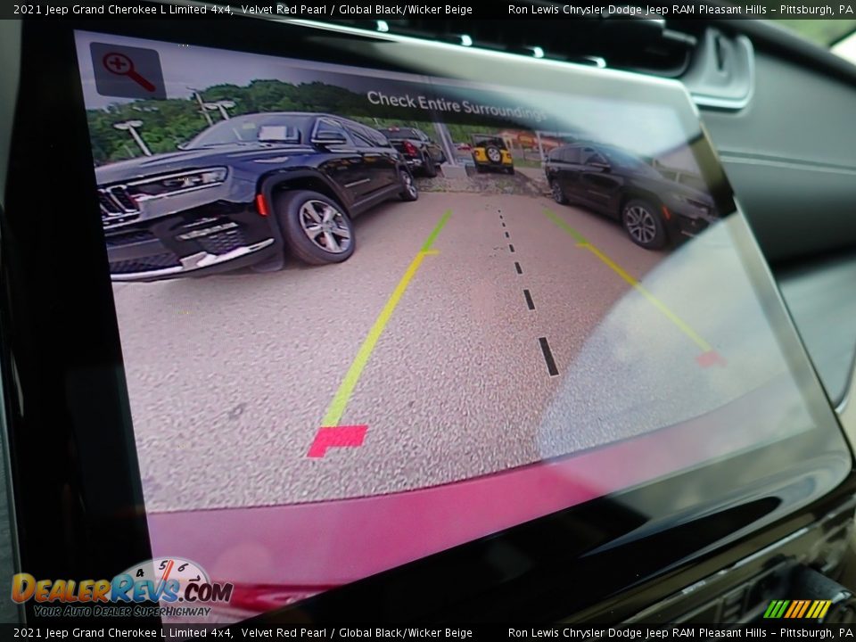 2021 Jeep Grand Cherokee L Limited 4x4 Velvet Red Pearl / Global Black/Wicker Beige Photo #19