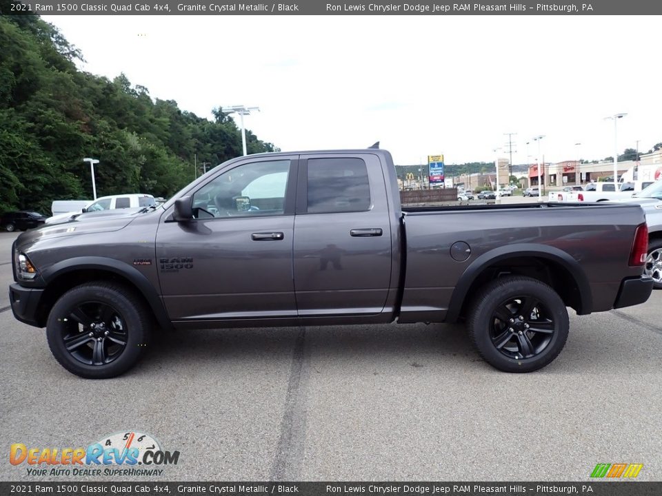 2021 Ram 1500 Classic Quad Cab 4x4 Granite Crystal Metallic / Black Photo #2