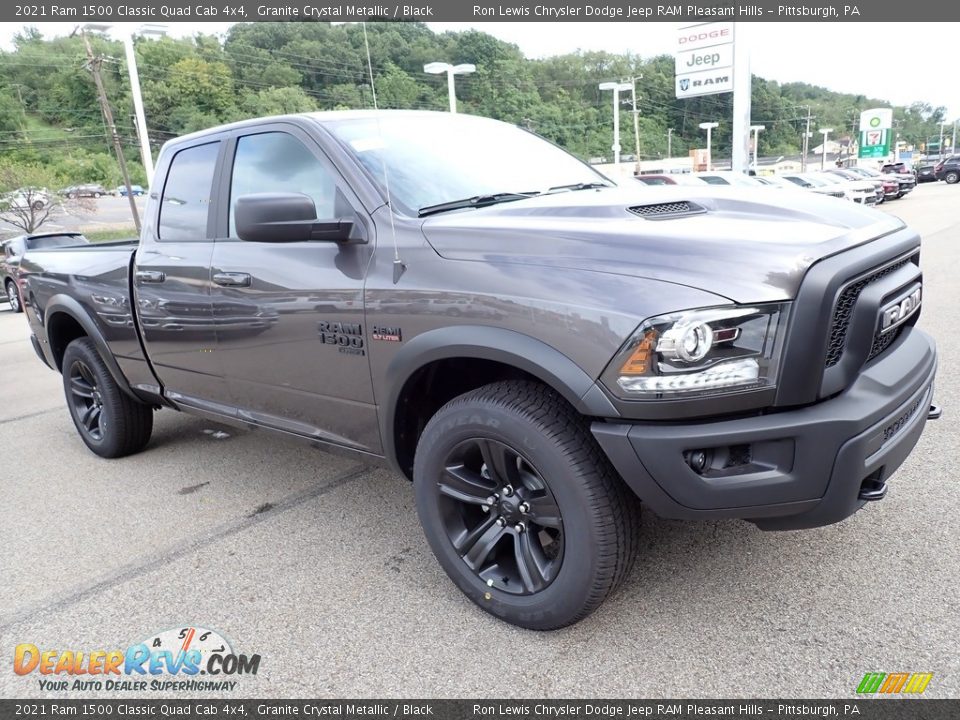 2021 Ram 1500 Classic Quad Cab 4x4 Granite Crystal Metallic / Black Photo #7