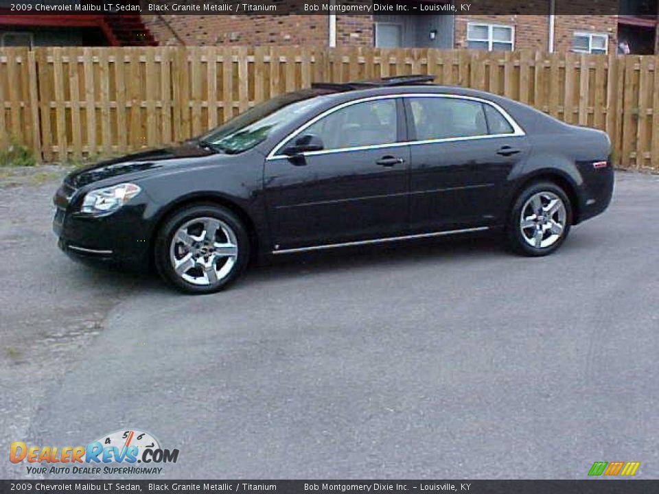 2009 Chevrolet Malibu LT Sedan Black Granite Metallic / Titanium Photo #1