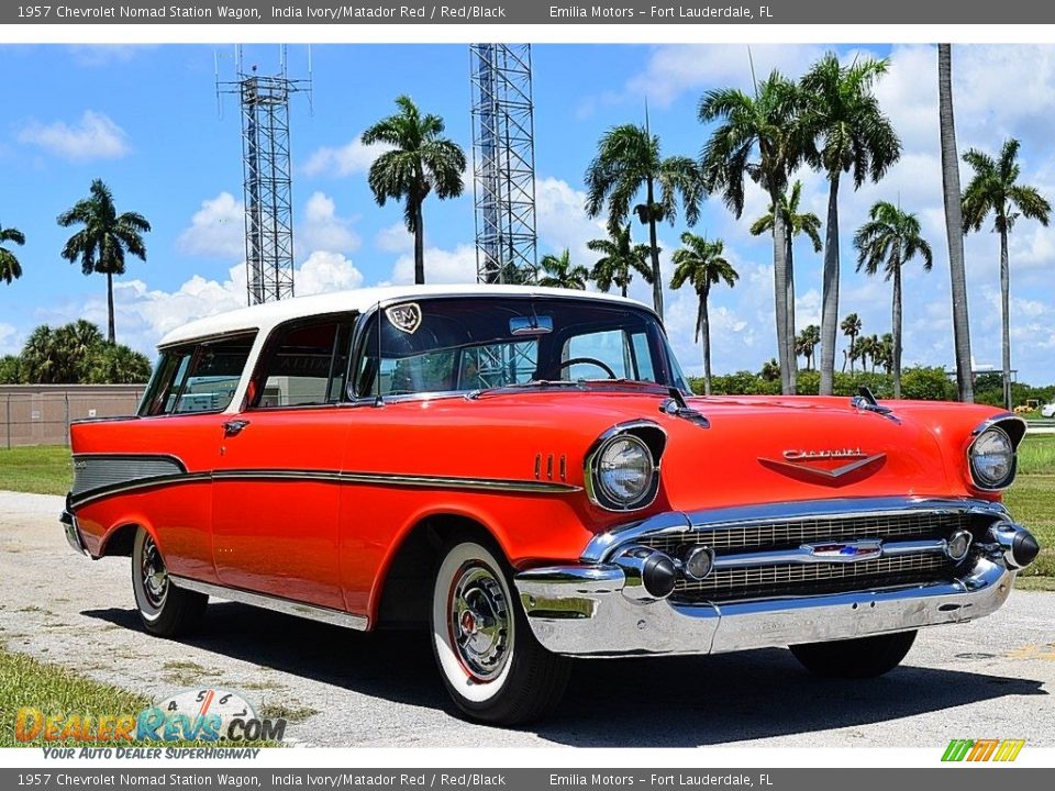 India Ivory/Matador Red 1957 Chevrolet Nomad Station Wagon Photo #1