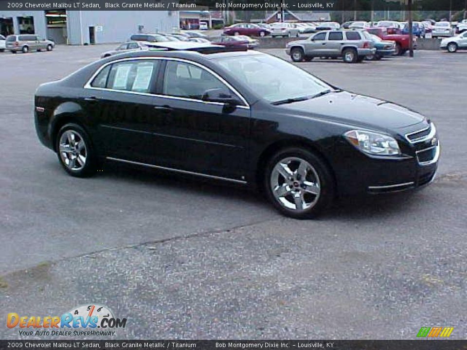 2009 Chevrolet Malibu LT Sedan Black Granite Metallic / Titanium Photo #3