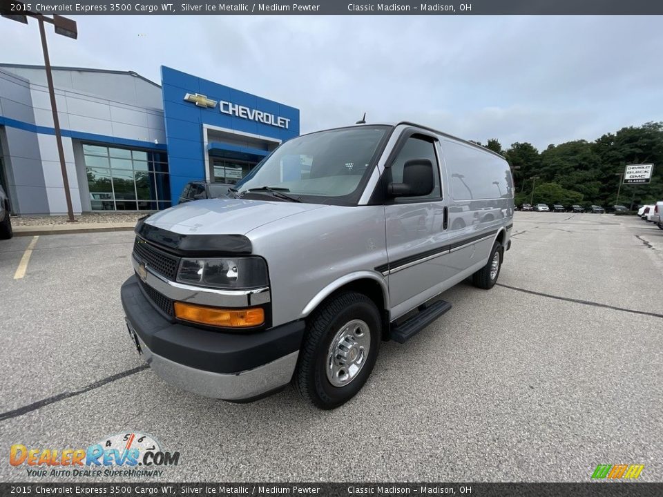 2015 Chevrolet Express 3500 Cargo WT Silver Ice Metallic / Medium Pewter Photo #1