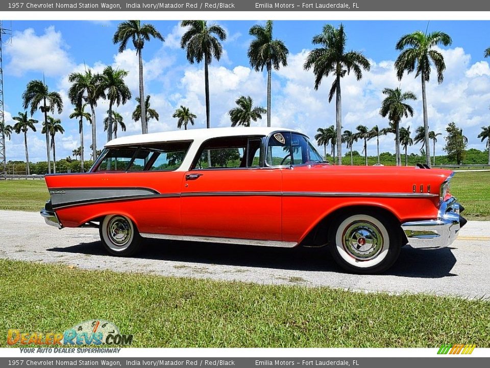 India Ivory/Matador Red 1957 Chevrolet Nomad Station Wagon Photo #2