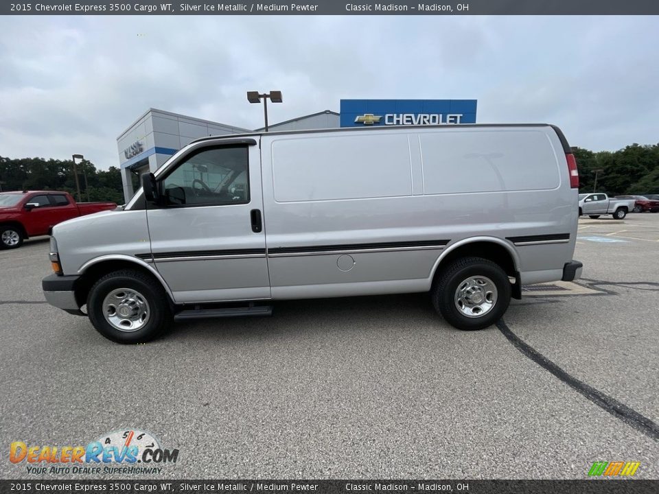 Silver Ice Metallic 2015 Chevrolet Express 3500 Cargo WT Photo #2