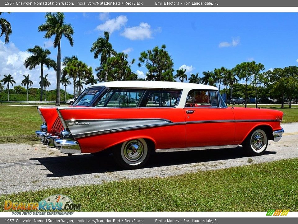 India Ivory/Matador Red 1957 Chevrolet Nomad Station Wagon Photo #3
