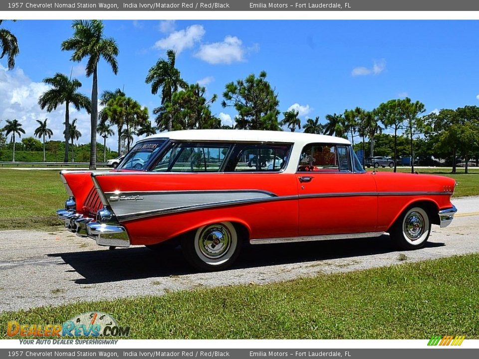 India Ivory/Matador Red 1957 Chevrolet Nomad Station Wagon Photo #3