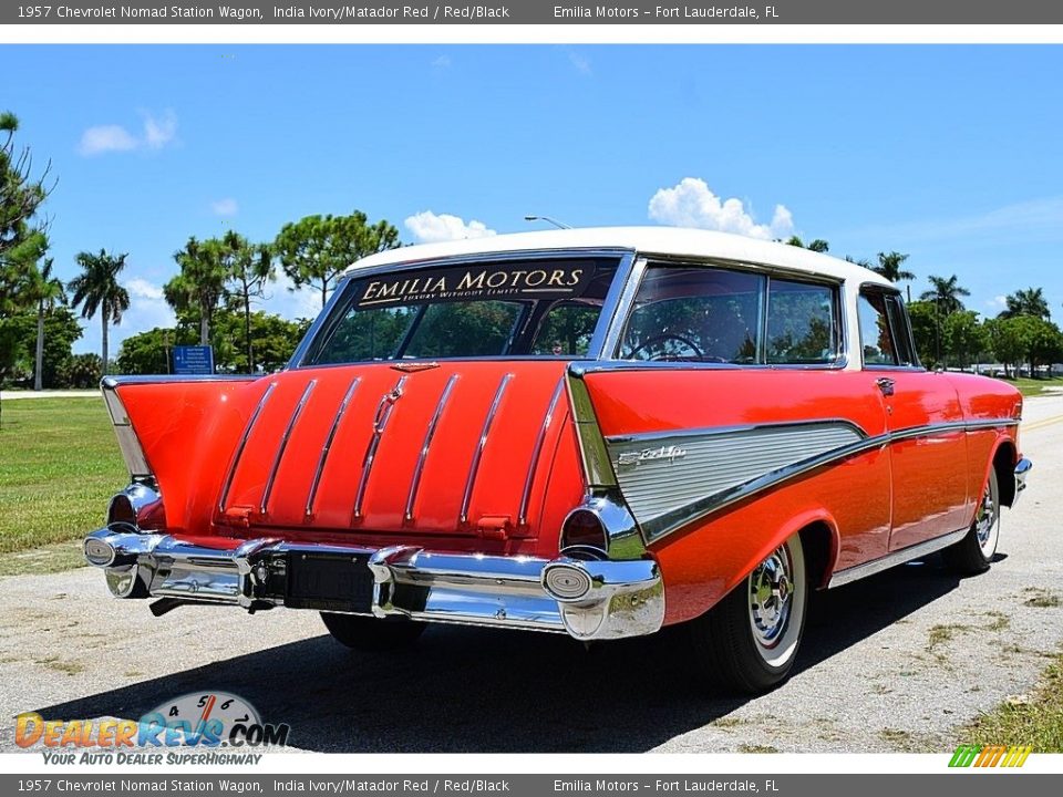 India Ivory/Matador Red 1957 Chevrolet Nomad Station Wagon Photo #4