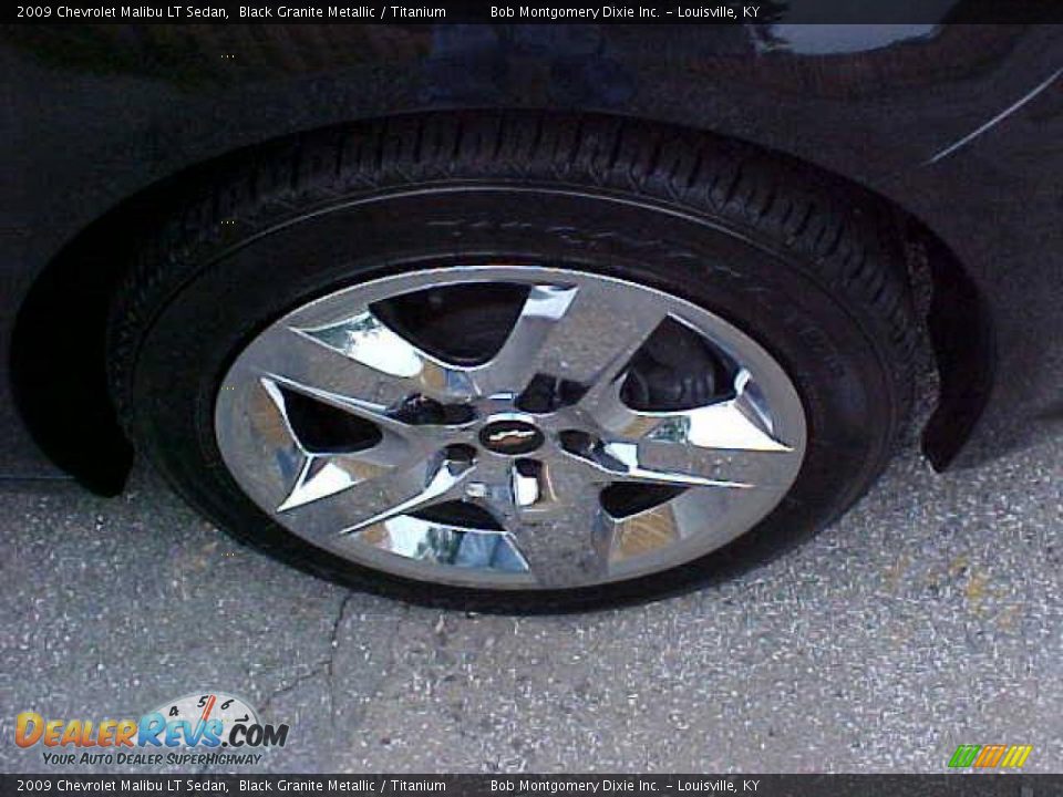 2009 Chevrolet Malibu LT Sedan Black Granite Metallic / Titanium Photo #4