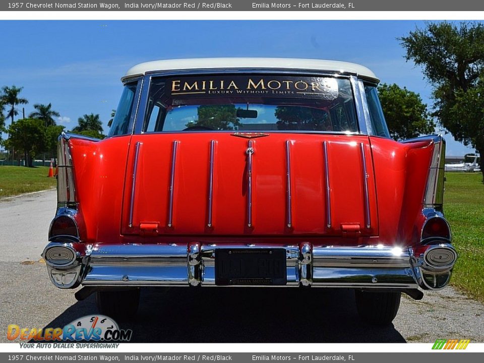 1957 Chevrolet Nomad Station Wagon India Ivory/Matador Red / Red/Black Photo #6