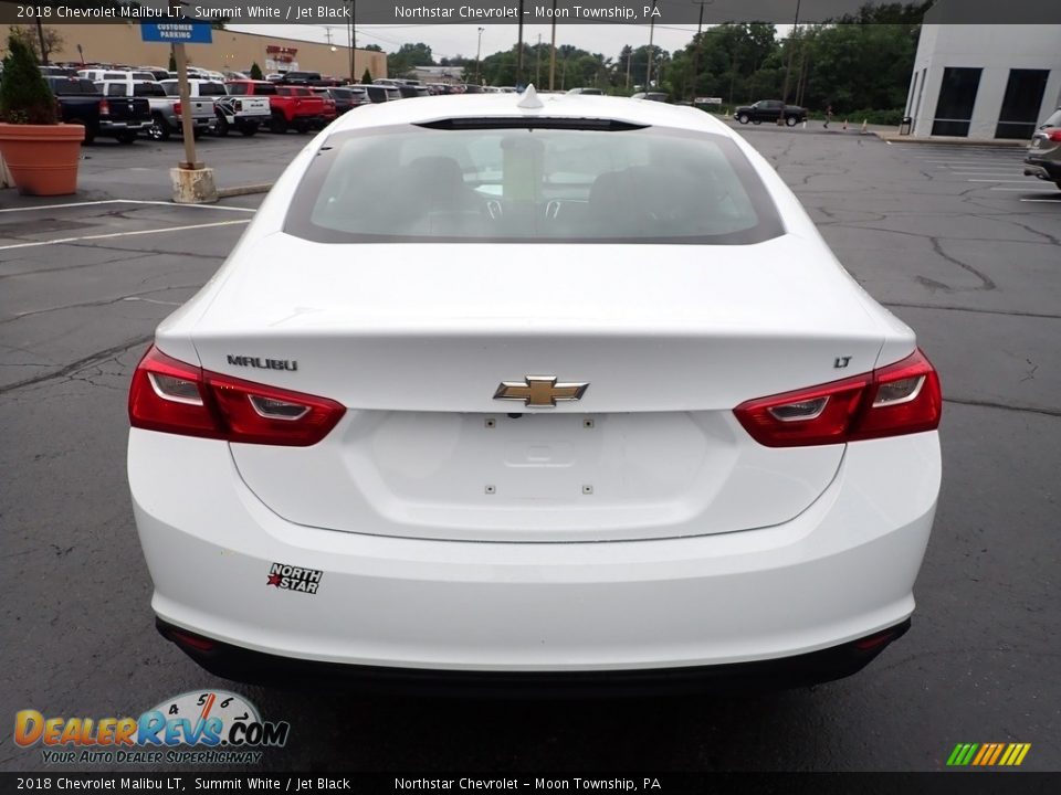 2018 Chevrolet Malibu LT Summit White / Jet Black Photo #6