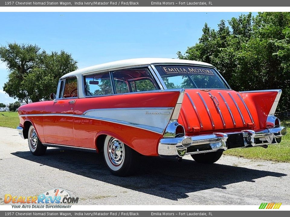 India Ivory/Matador Red 1957 Chevrolet Nomad Station Wagon Photo #7