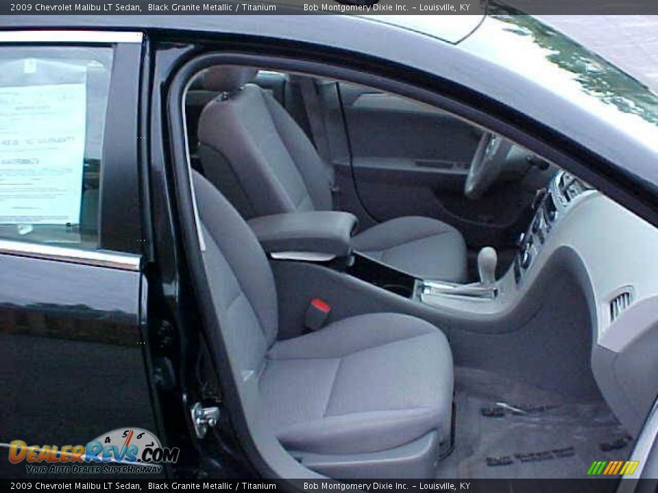 2009 Chevrolet Malibu LT Sedan Black Granite Metallic / Titanium Photo #5