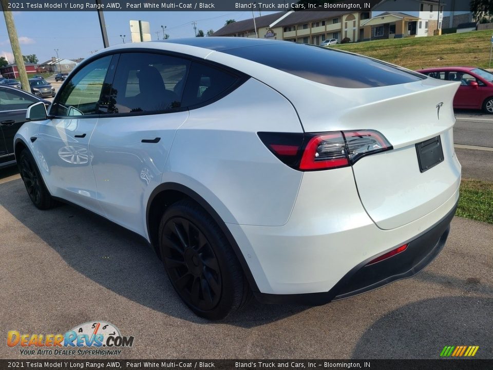2021 Tesla Model Y Long Range AWD Pearl White Multi-Coat / Black Photo #8