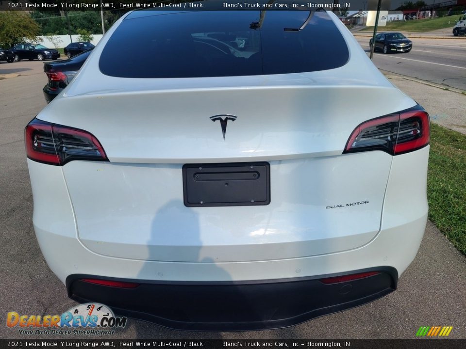 2021 Tesla Model Y Long Range AWD Pearl White Multi-Coat / Black Photo #9