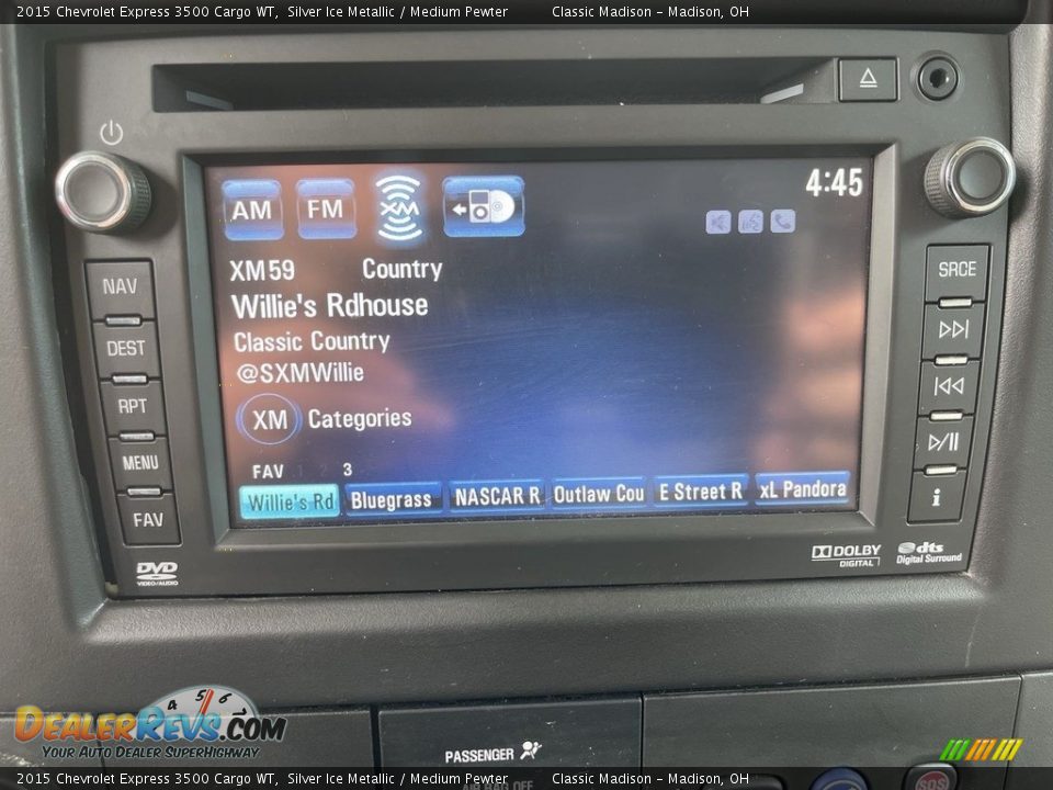 Controls of 2015 Chevrolet Express 3500 Cargo WT Photo #9