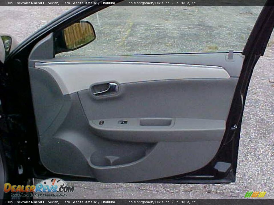 2009 Chevrolet Malibu LT Sedan Black Granite Metallic / Titanium Photo #6