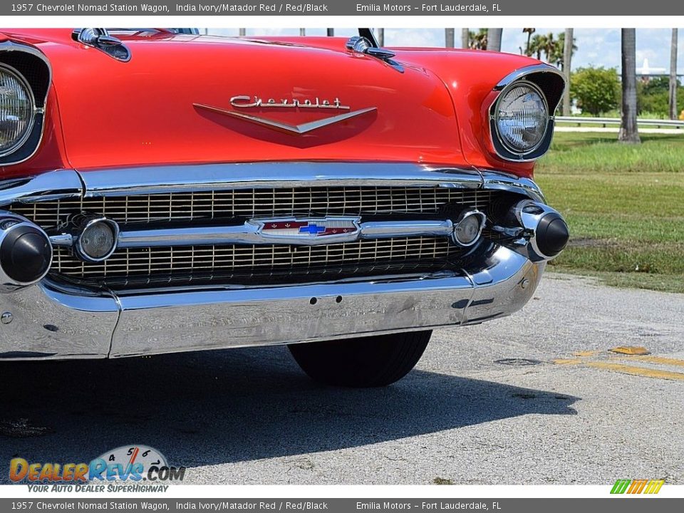 1957 Chevrolet Nomad Station Wagon India Ivory/Matador Red / Red/Black Photo #20