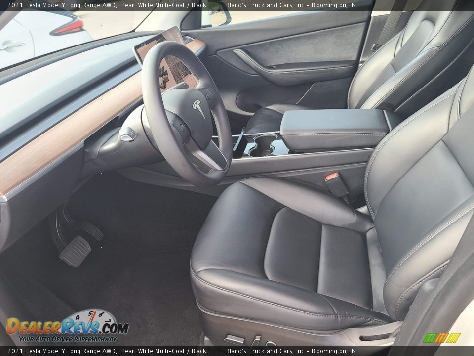 Black Interior - 2021 Tesla Model Y Long Range AWD Photo #4