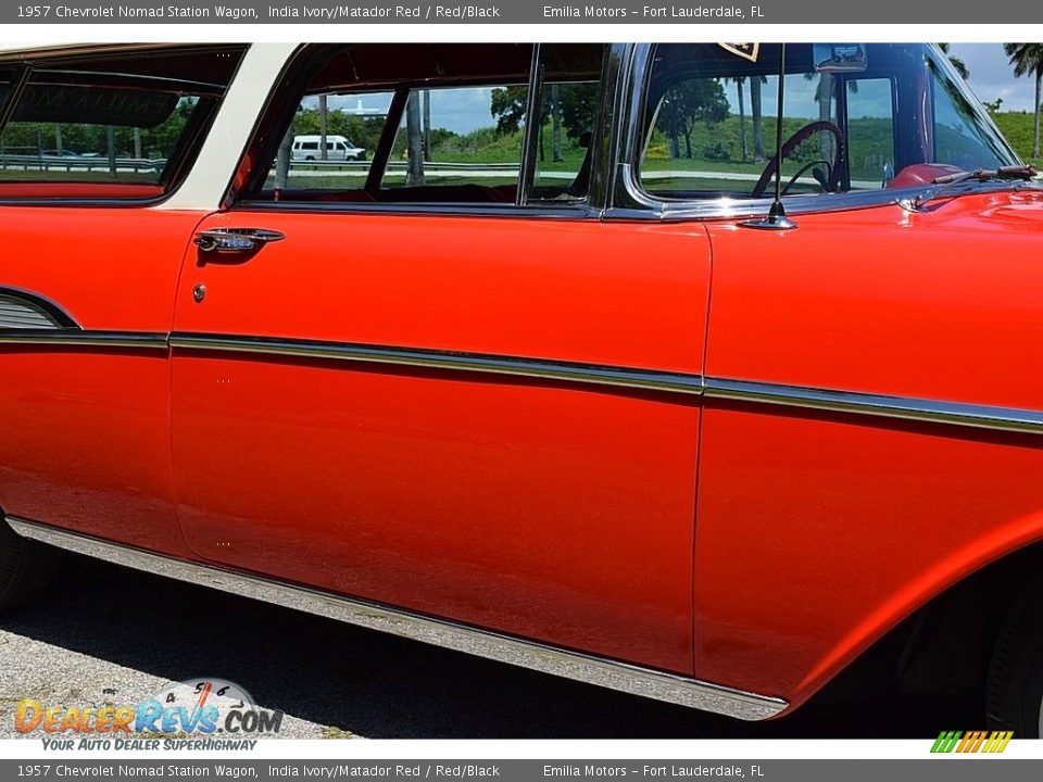1957 Chevrolet Nomad Station Wagon India Ivory/Matador Red / Red/Black Photo #22